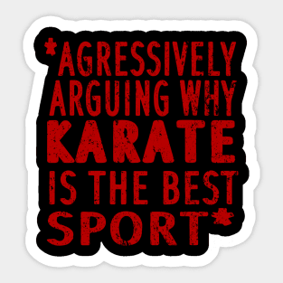 Karate gift belt club martial arts gift Sticker